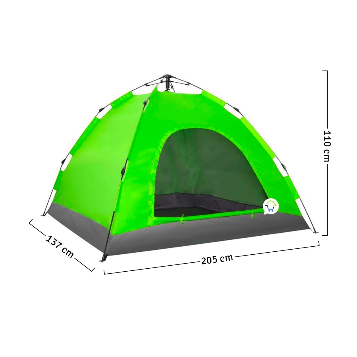 Carpa Camping 3 Persona Automatica 2X15M